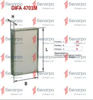 80-8104070 Фильтр воздушный МТЗ кабины/(4701М Difa)