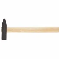 Молоток слесарный, 200 г, квадратный боек, деревянная ручка