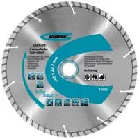 Диск алмазный Ф115x22.2 мм, турбо-с лазерной перфорацией, сухое резание, Gross