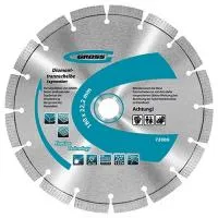 Диск алмазный Ф125x22.2 мм, лазерная приварка сегментов, сухое резание, Gross