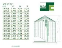 Силос с плоским дном Silos Cordoba 13.75