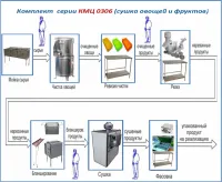 Комплекты мини-цехов серии КМЦ 0306 (Производство сушеных фруктов и овощей)